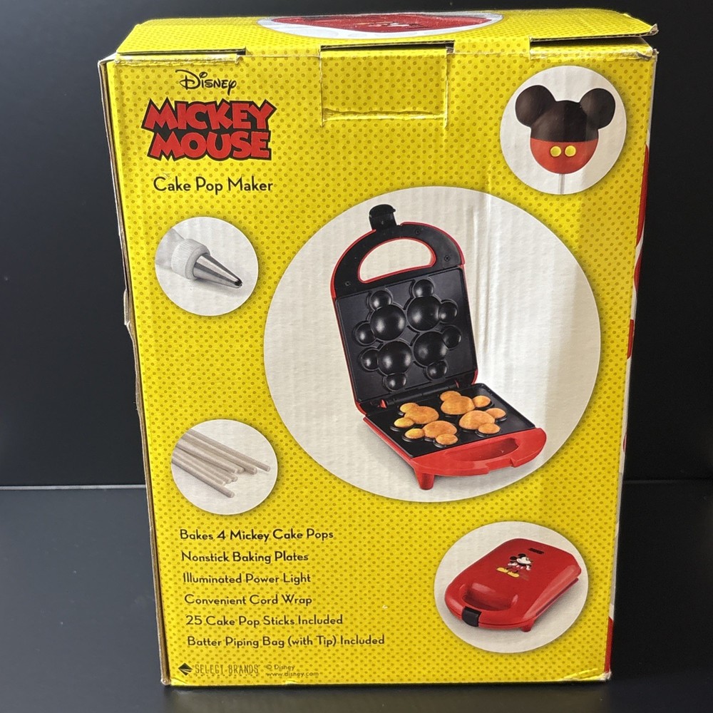 Disney Mickey Mouse Cake Pop Maker Mini, Red
