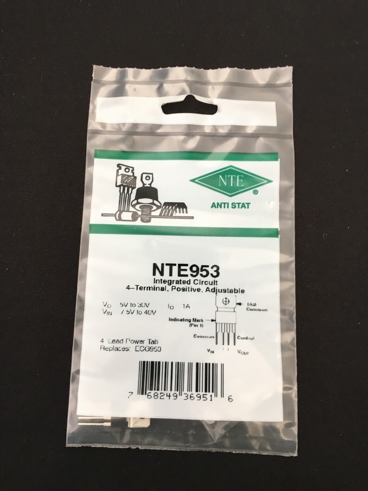 NTE953 - Integrated Circuit 4 Terminal, Positive, Adjustable