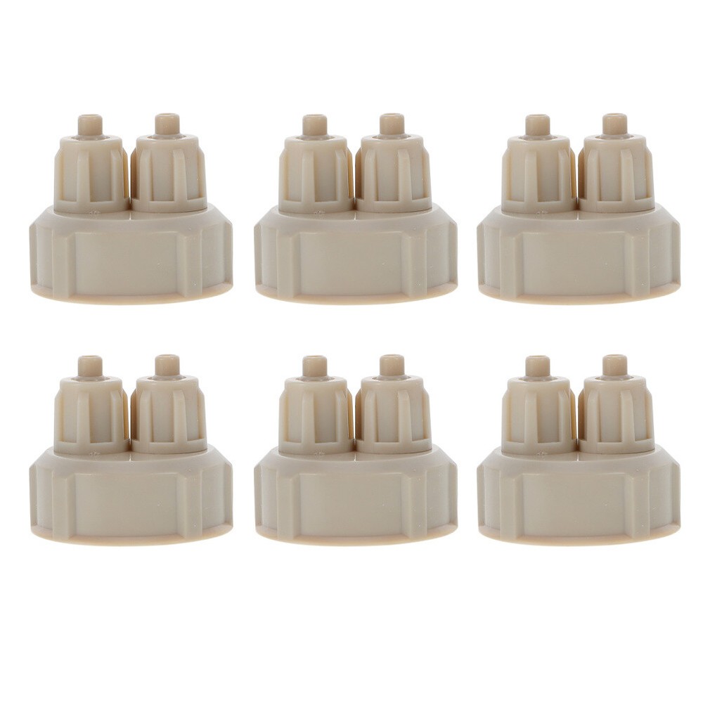 6pcs CO2 Diffuser Caps Diy Co2 Bottle Caps Air Diffuser Generator Part