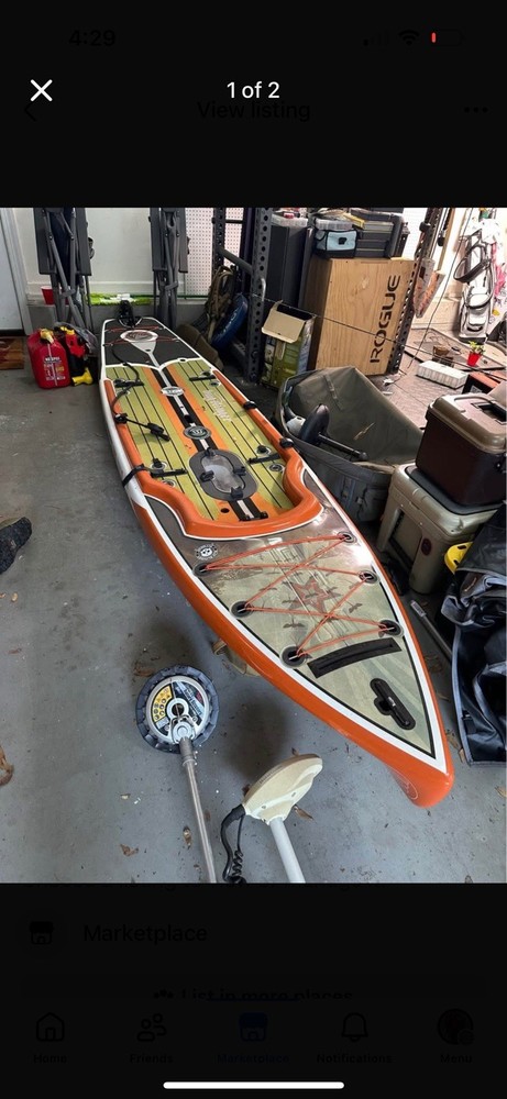 Rackham 12' Bug Slinger® Backwater Paddle Board Kayak Package