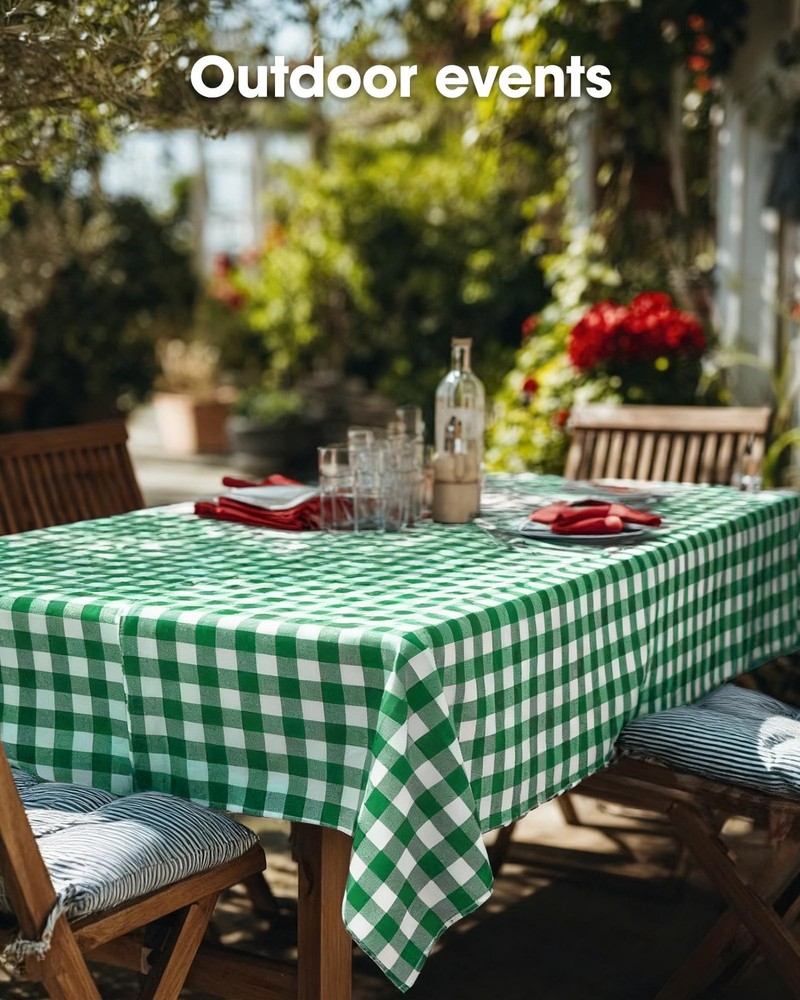 Premium Use and Throw Table Covers 10 Pack 54x108 Inch Black for Rectangular ...