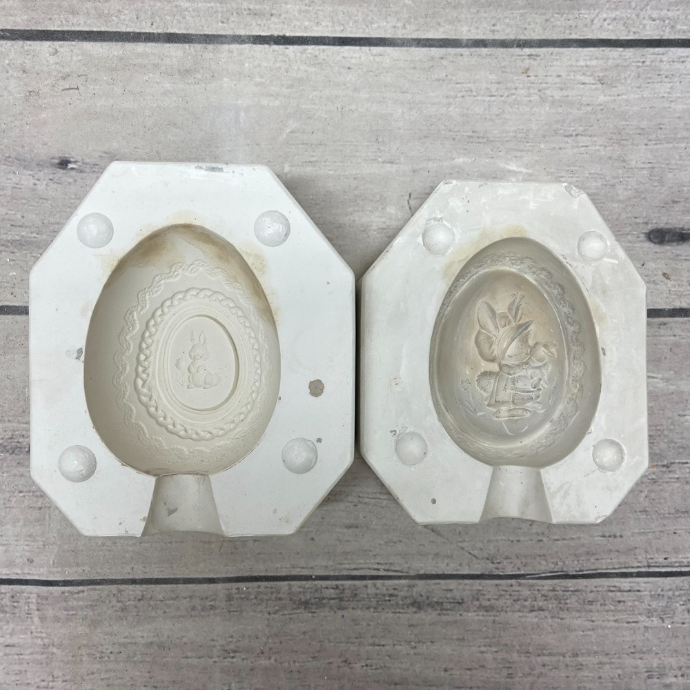 Vintage Byron Mold Ceramic Casting Mold 207 Easter Egg Bunny