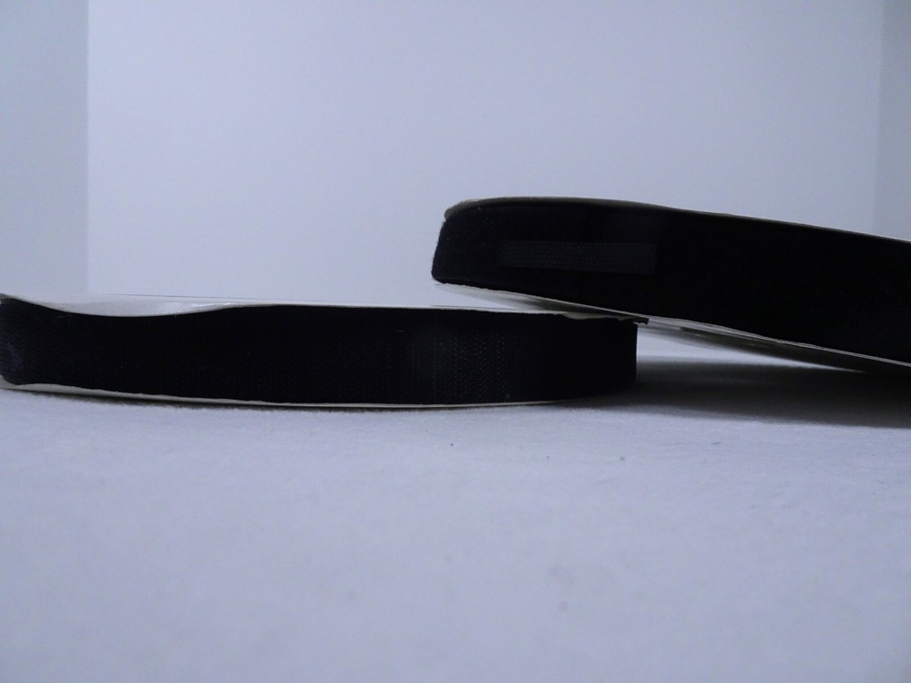 1" black hook and loop 25 yard sets