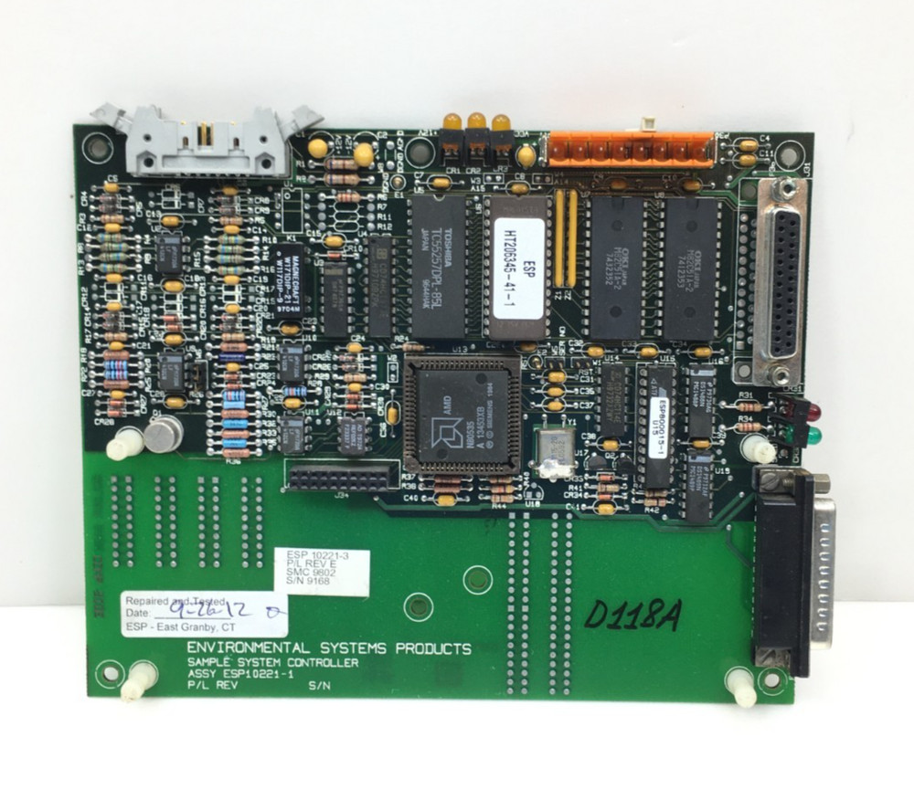 Environmental Systems Control Board ESP10221-3 Rev E used #D118A