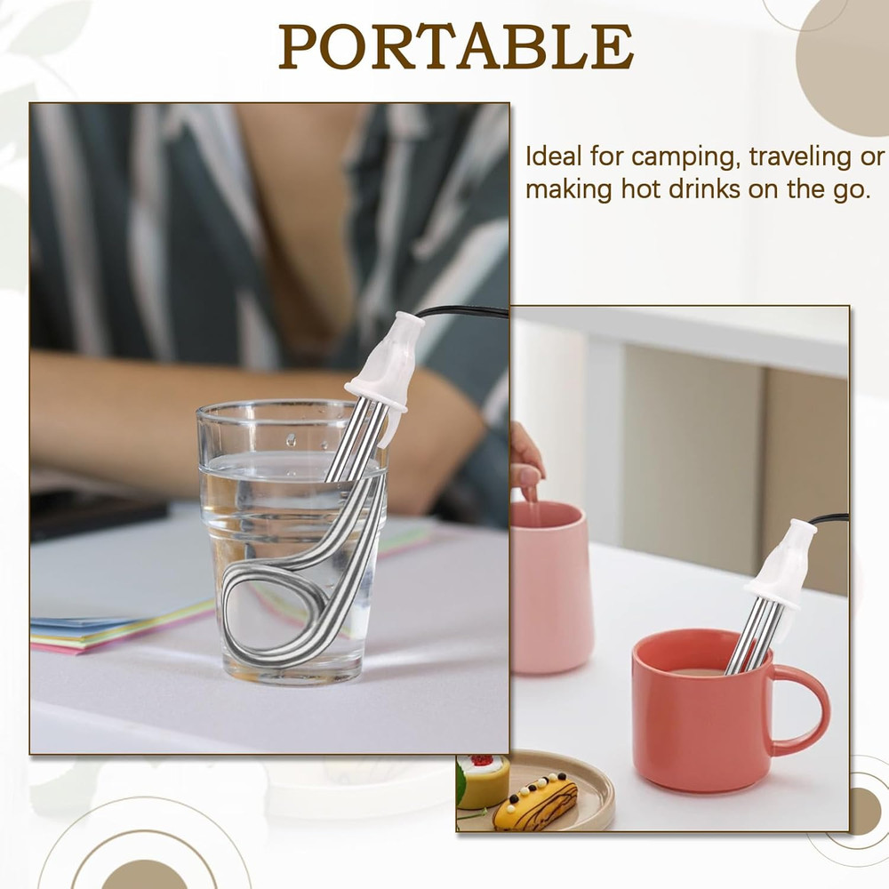 Travel Camping Accessories Tea Immersion Heater - Portable Immersion Water Heate