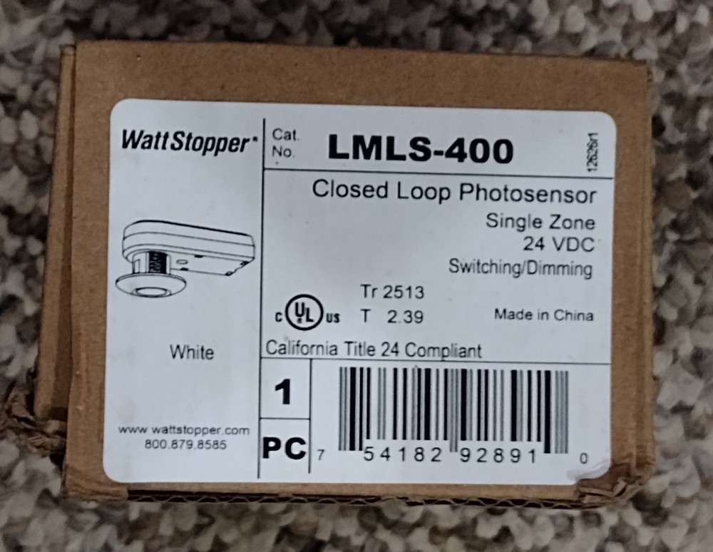 WAT / Wattstopper LMLS-400 Closed-Loop Single-Zone Photosensor