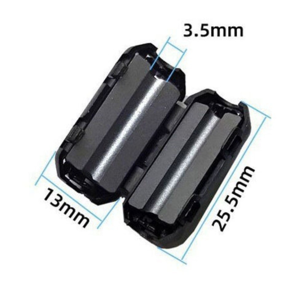 Ferrite Core Clip Set 48PCS with Six Sizes for Signal Interference Suppression