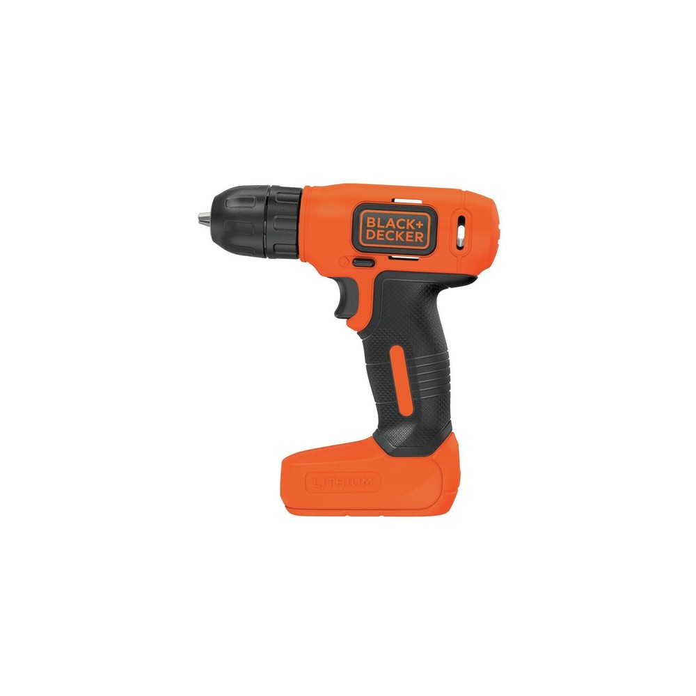 BLACK+DECKER 8V Drill & Home Tool Kit, 57 Piece - BDCD8PK