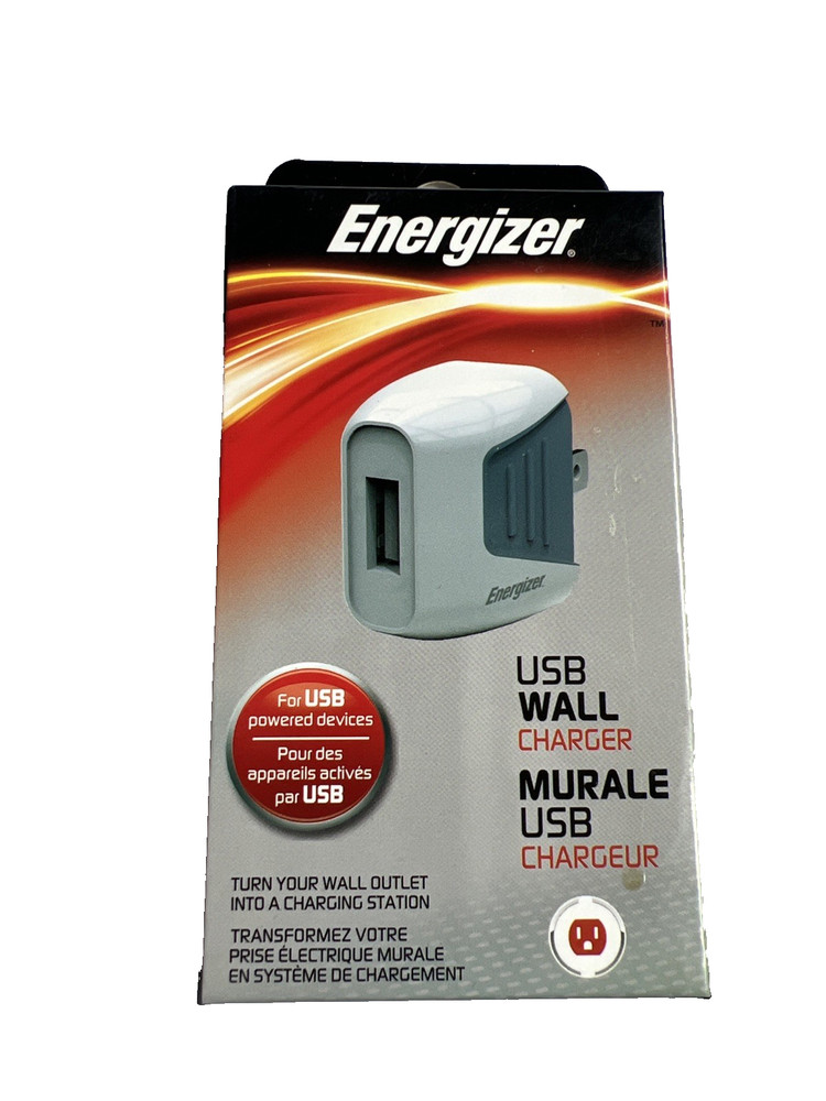 NEW Energizer USB Wall white Charger Murale USB wall