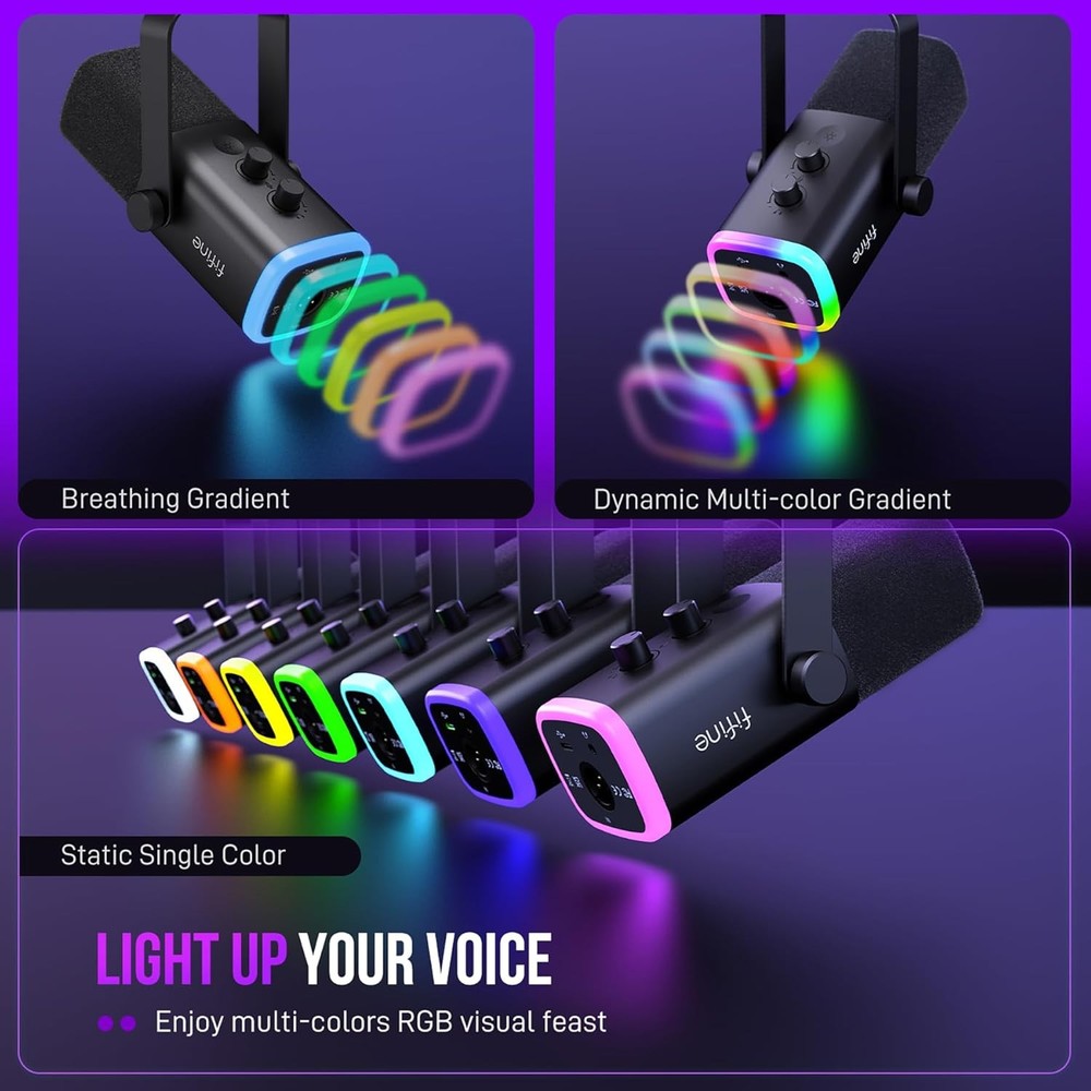 Gaming Microphone Set, Dynamic PC Microphone Ideal for Streaming and Podcasting