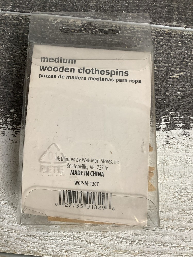 120 Medium Wooden Clothespins 2"