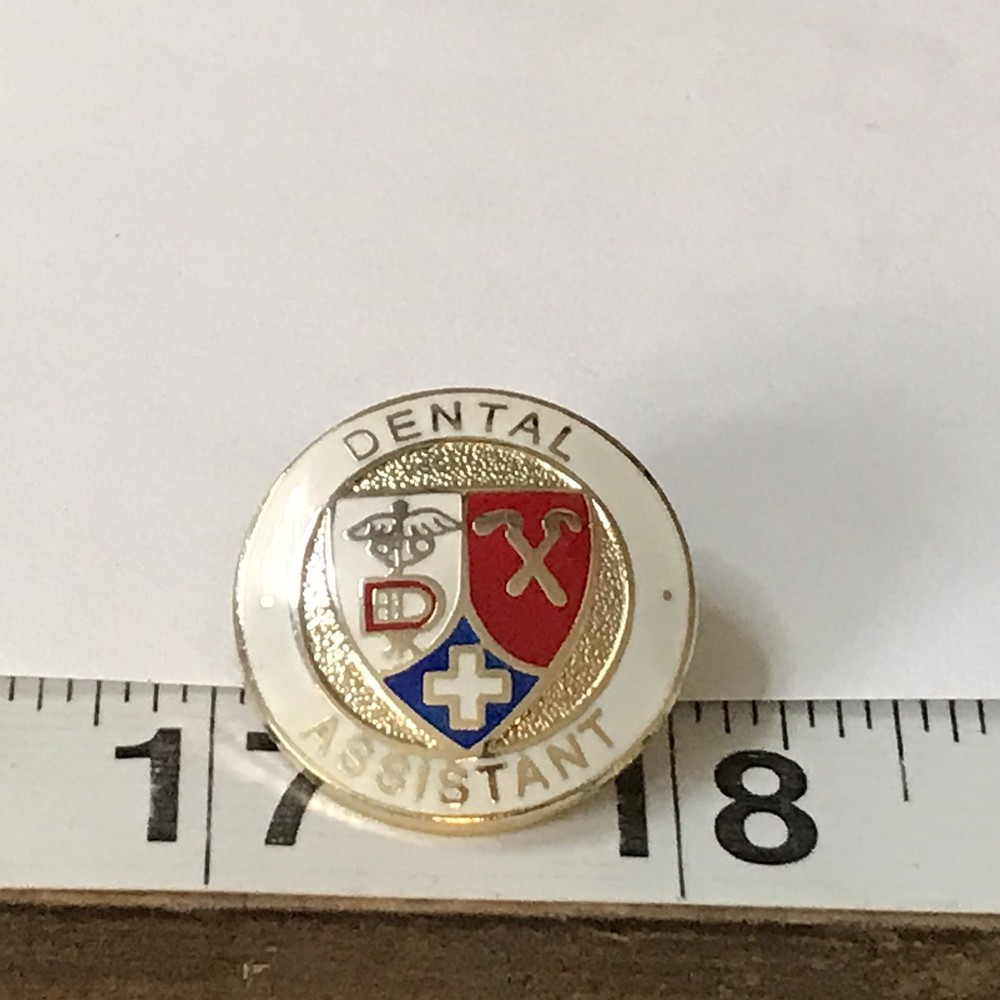 Dental Assistant Shield Lapel Hat Tie Pin