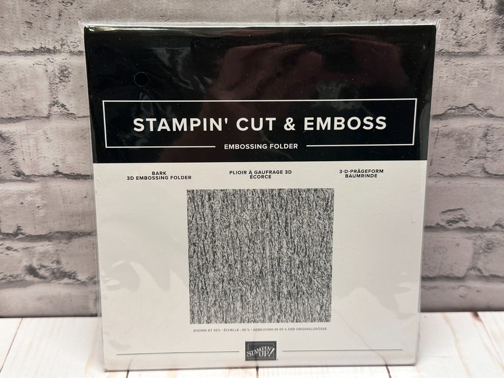 Stampin Up! BARK Embossing Folder 3D