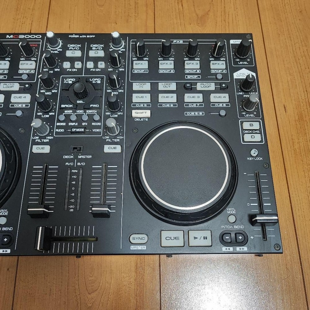 Denon DJ MC3000 2-Channel Controller MIDI USB Interface For parts or not working