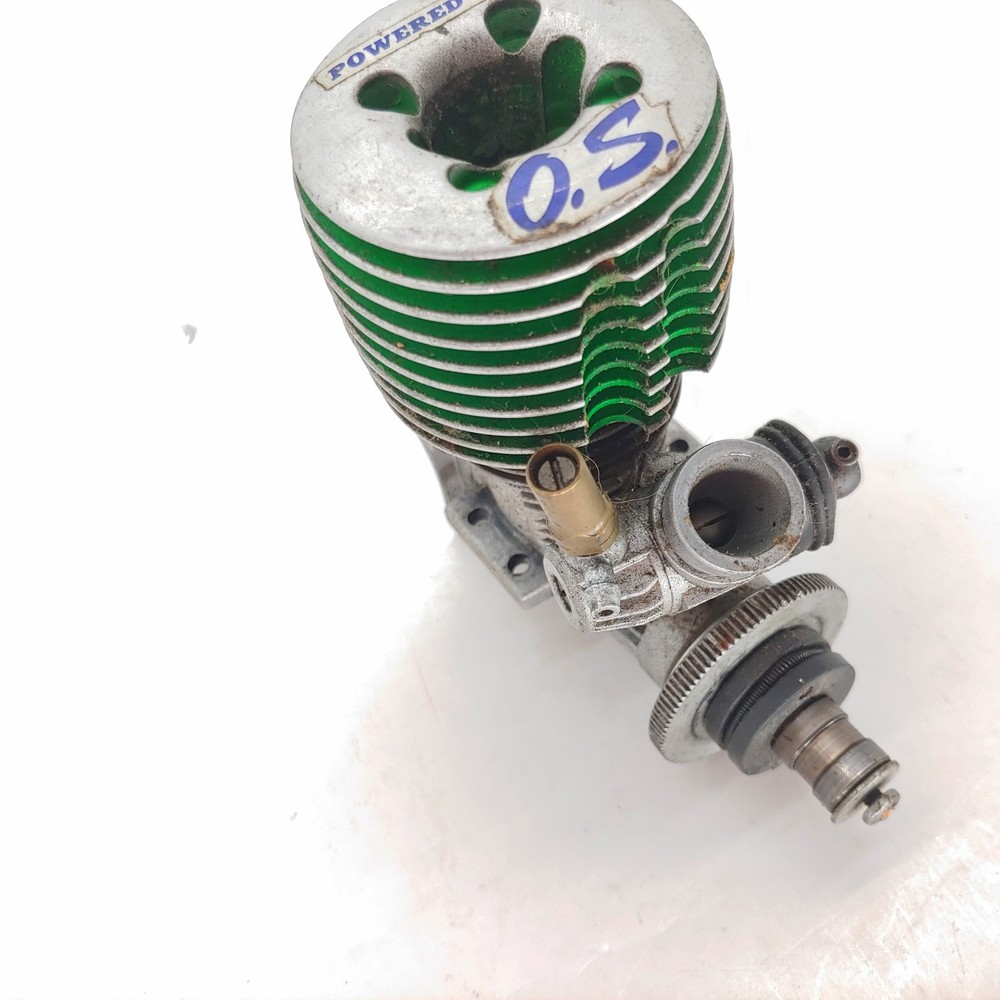 Rare O.S. Max 18TM Nitro RC Engine - Good Compression - Bad Carb