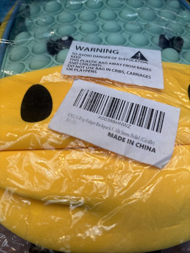 NEW Giraffe Backpack Pop-it Stress Relief Fidget Backpack Great Gift Idea