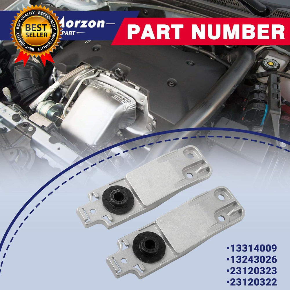 Lower Radiator Bracket Compatible with 2013-2020 Chevy Impala Malibu 2010-2017
