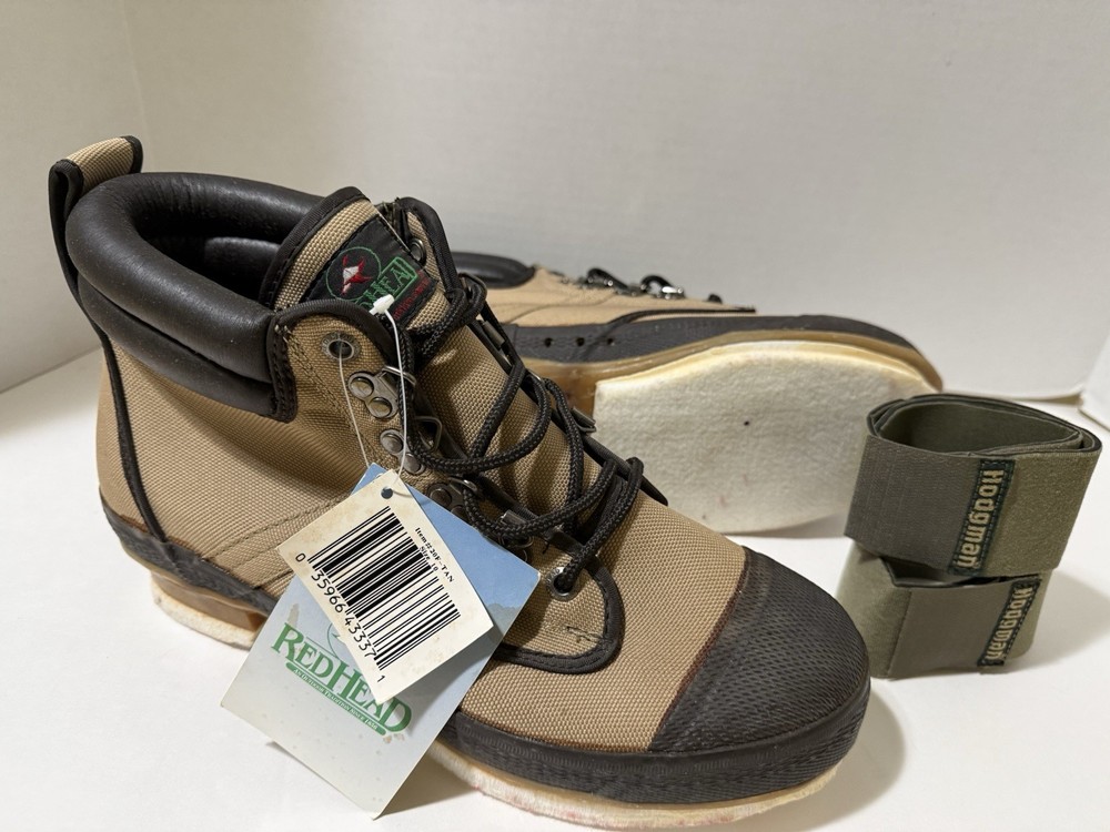 REDHEAD CANVAS WADING BOOT STYLE: 20F-TAN BOOTS SIZE: 10