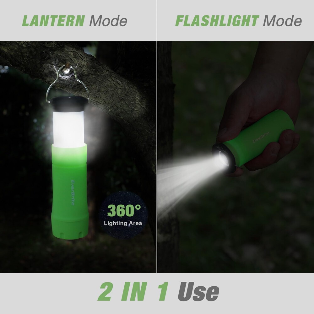 EverBrite 2-in-1 Mini Lantern Flashlight with 3 Mode Zoomable Flashlight Lantern