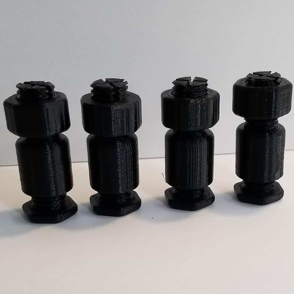 Egg Crate Adjustable Height Legs - 3D Printed - PETG