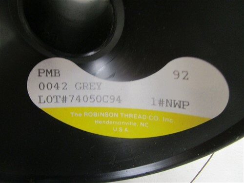ROBINSON POLYESTER SEWING THREAD SPOOL 0042 GRAY SIZE 92