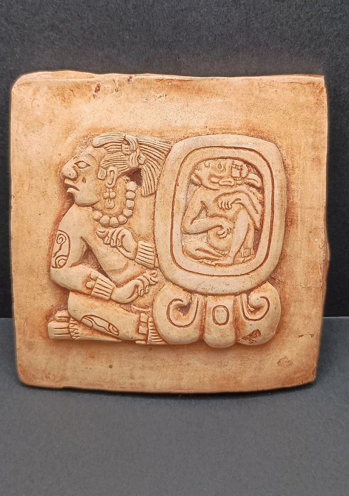 Mayan Ceramic Clay Tile Home Decor.