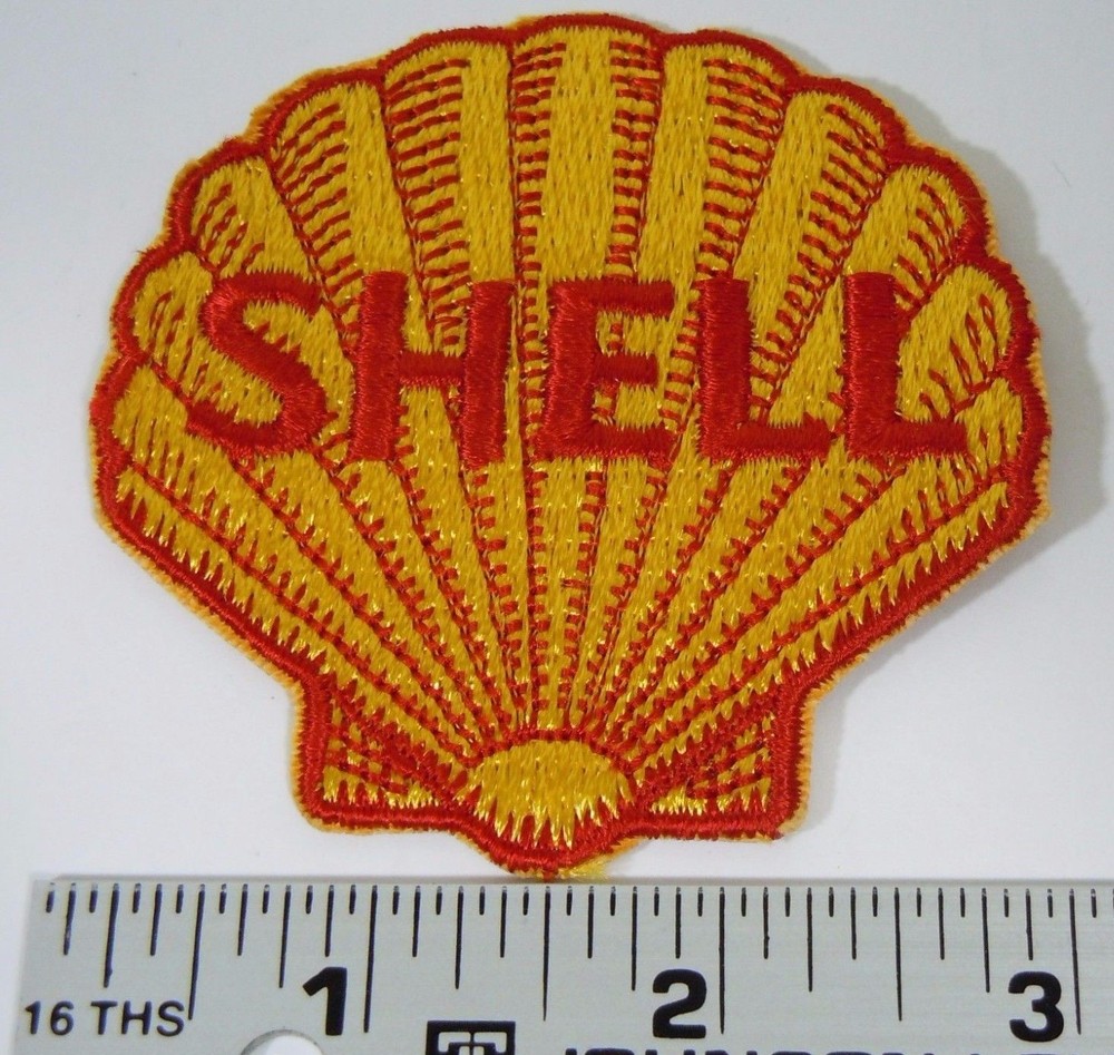 SHELL OIL Embroidered Iron On Uniform-Jacket Patch 3"