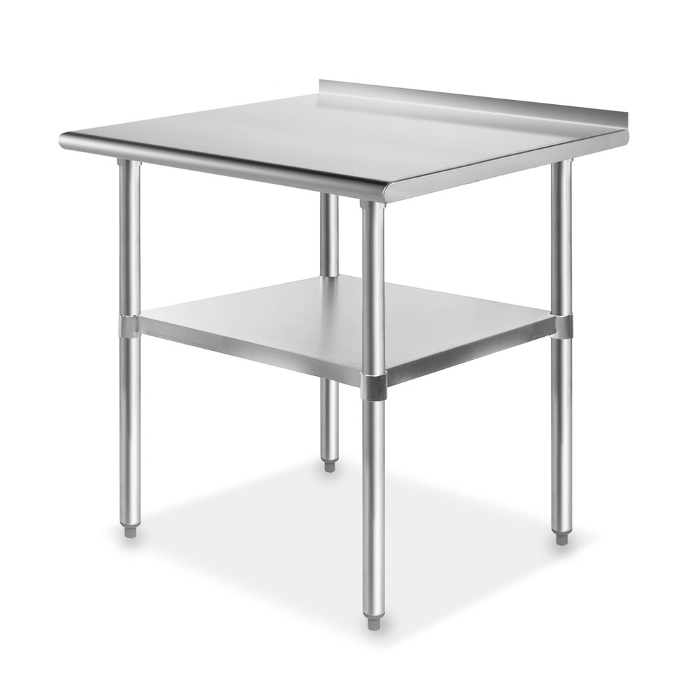 30" x 24" Stainless Steel Kitchen Restaurant Work Prep Table with Backsplash