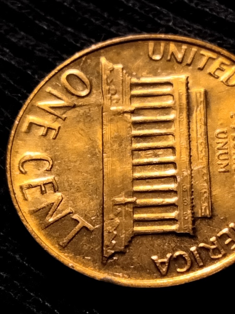 1968 d lincoln memorial cent die clash error