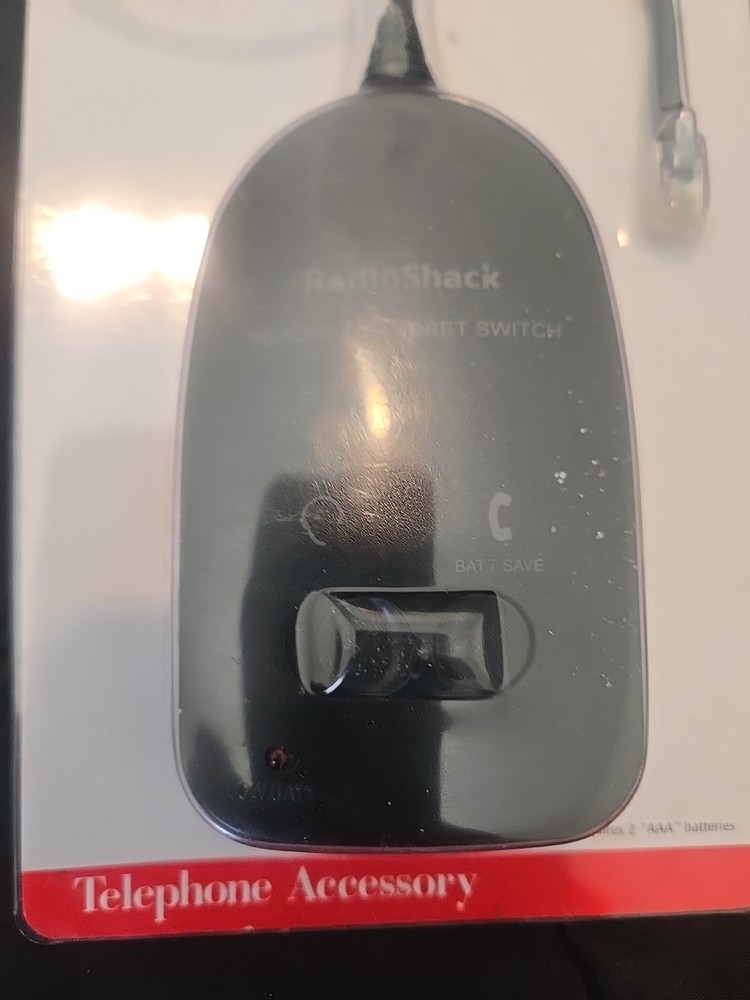 Radio Shack Modular Headset Handset Switch Telephone Accessory Model 43-2017
