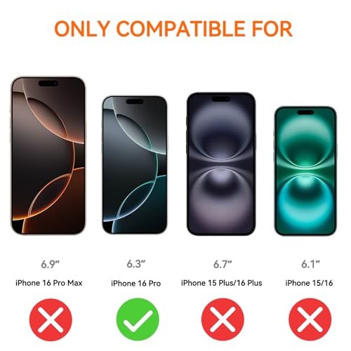 4 Pack Anti Blue Light Screen Protector for iPhone 16 Pro iPhone 16Pro-6.3 inch