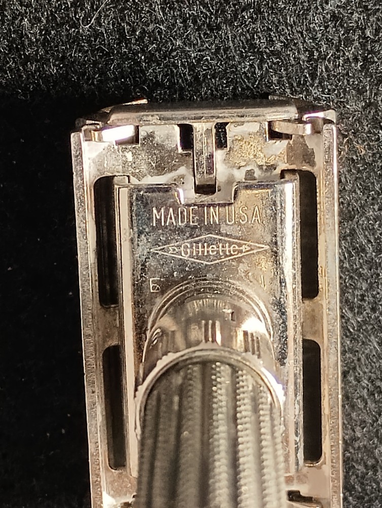 Vintage Gillette E1 Fatboy Adjustable Safety Razor