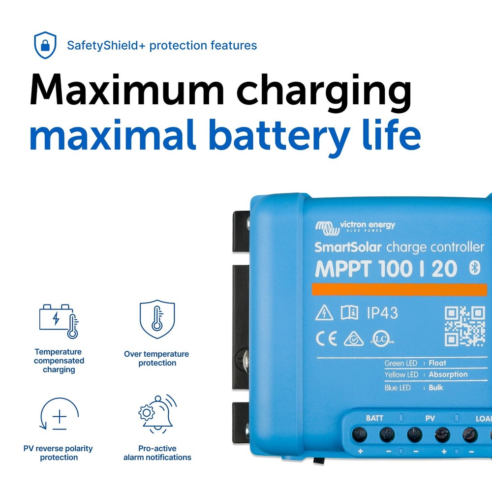 SmartSolar MPPT Solar Charge Controller (Bluetooth) - Charge Controllers for Sol