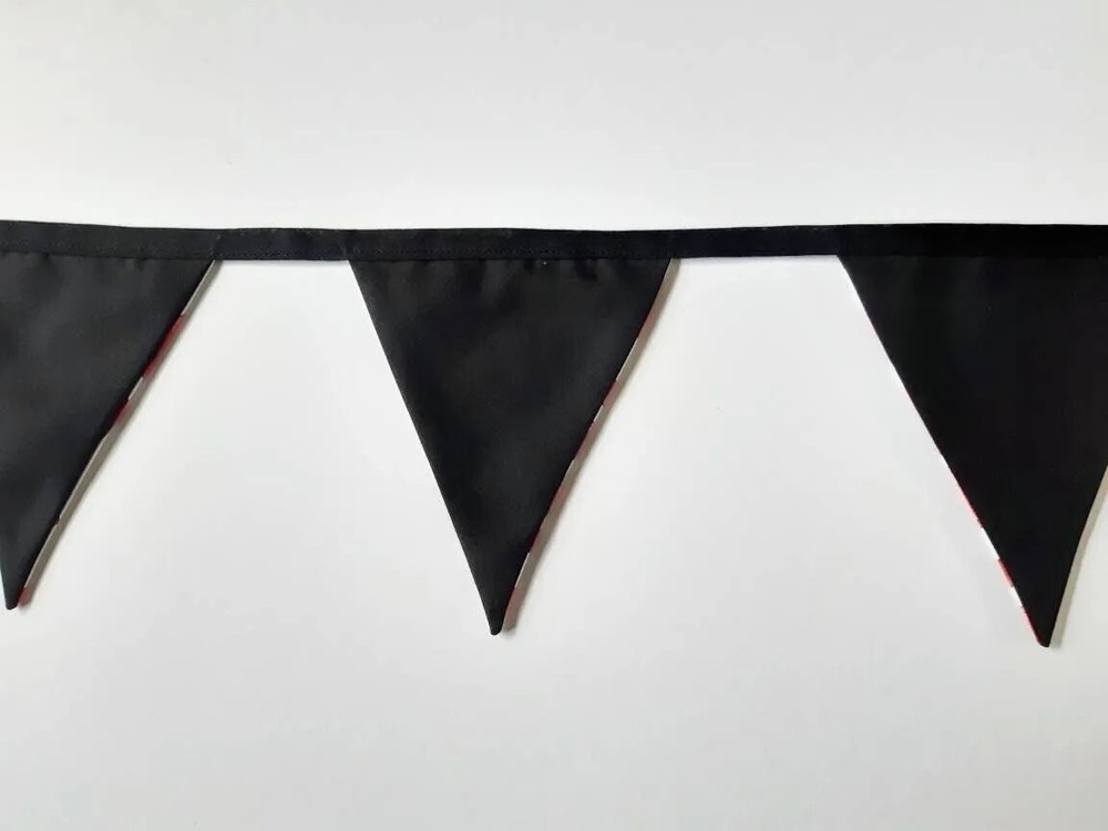 HANDMADE - Multicoloured Bauble Themed - Triangle Bunting Flags(7) CHRISTMAS