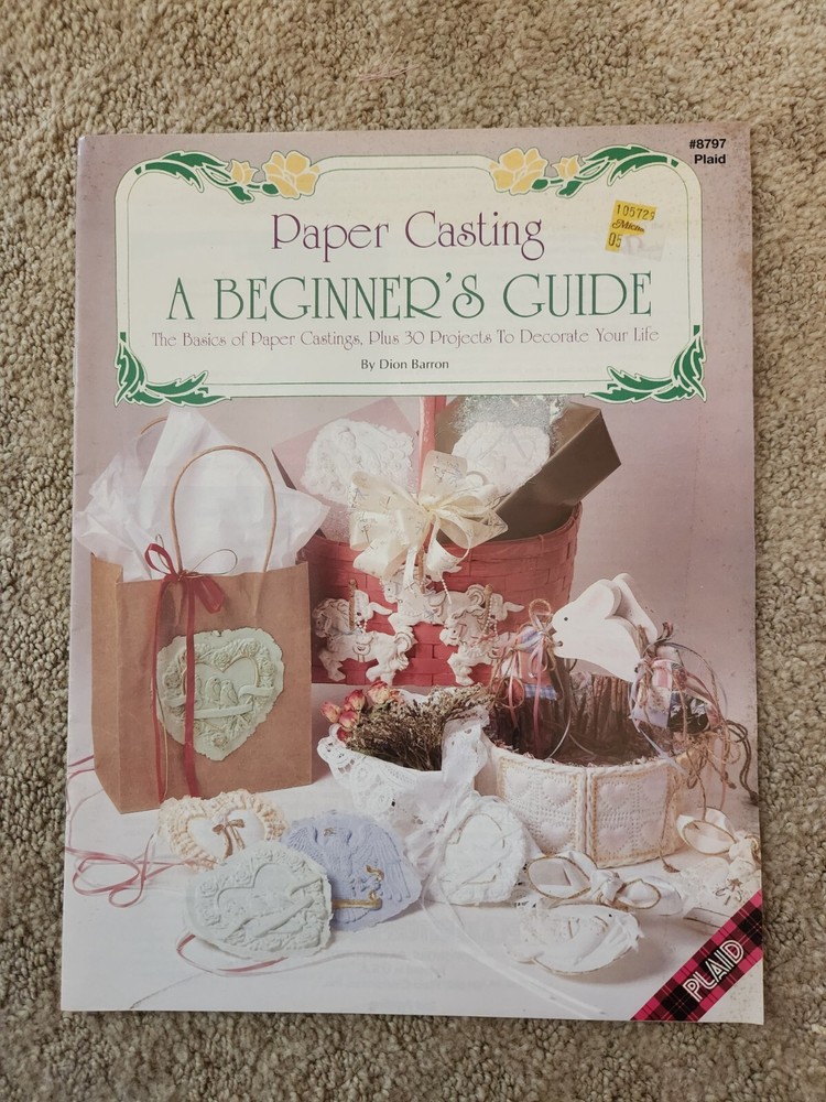 Paper Casting instruction booklet, beginner's guide and project instructions,