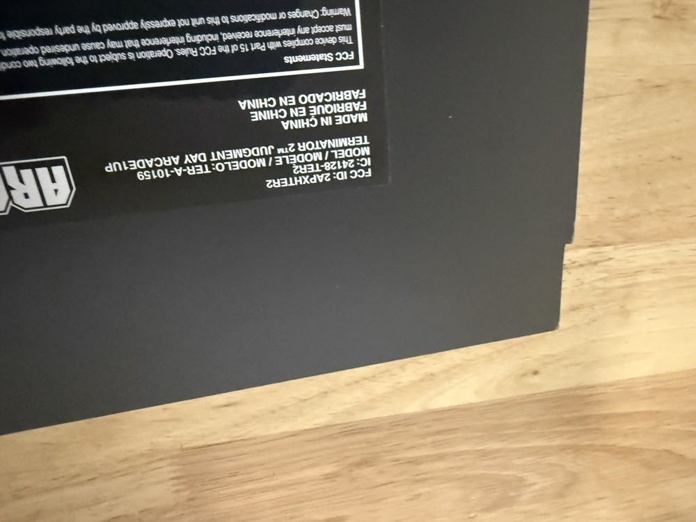 Arcade1Up Terminator 2 Judgement Day Panel H Only