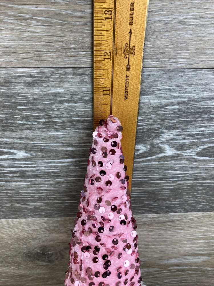 Gnome Pink Sequin Lighted Figure Night Light Lamp
