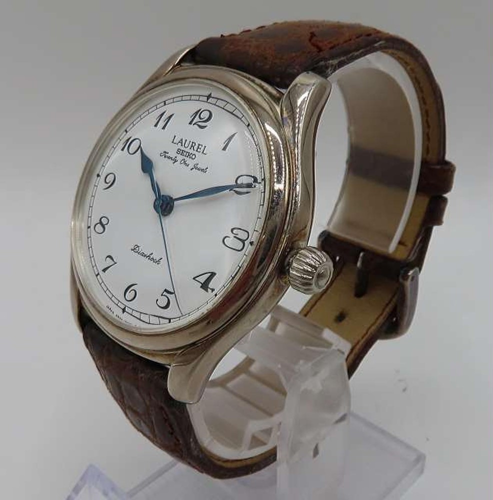 LAUREL Manual Wind Silver Model 4S24 0040 SEIKO