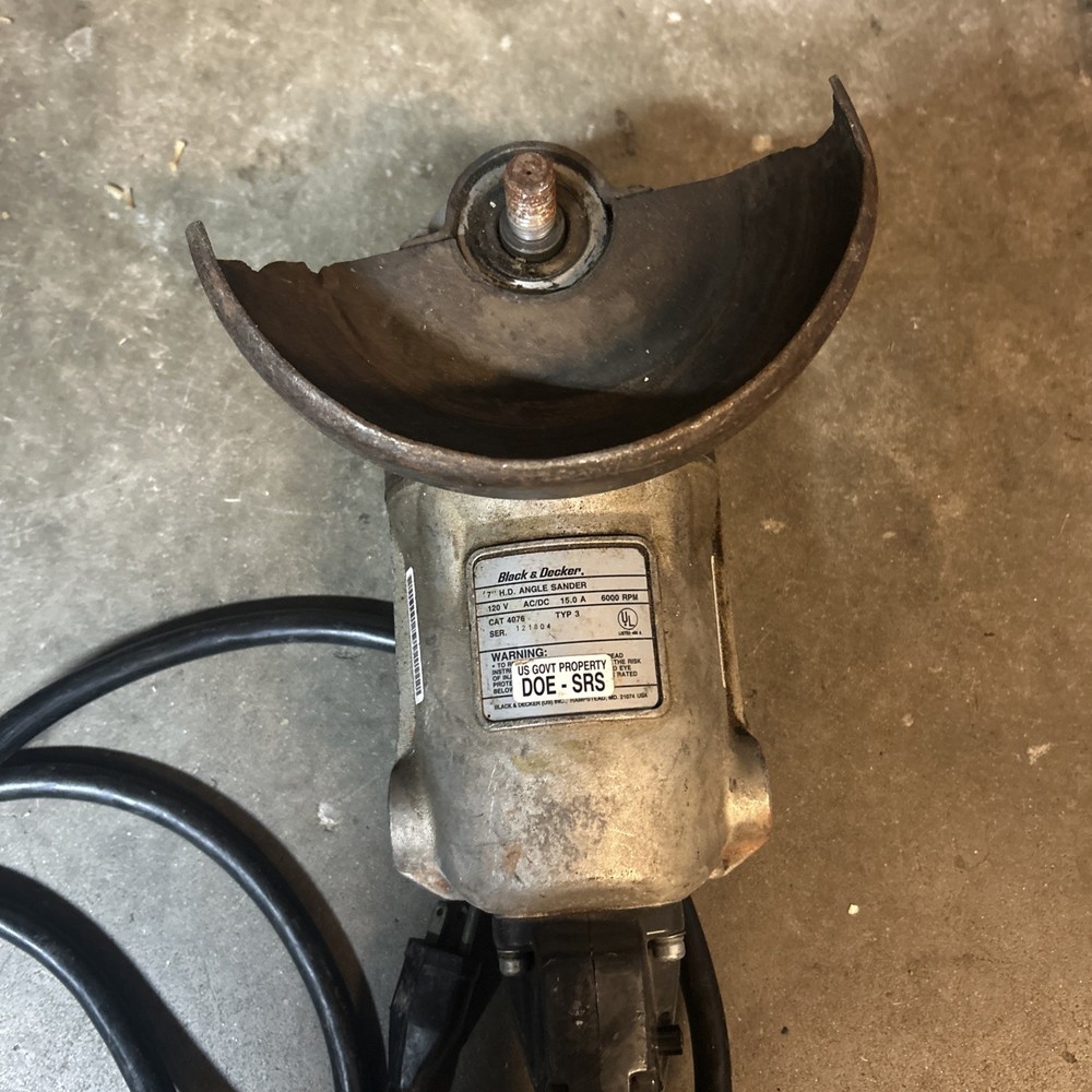 Black & Decker 4076 7" Angle Sander USA. Tested Works