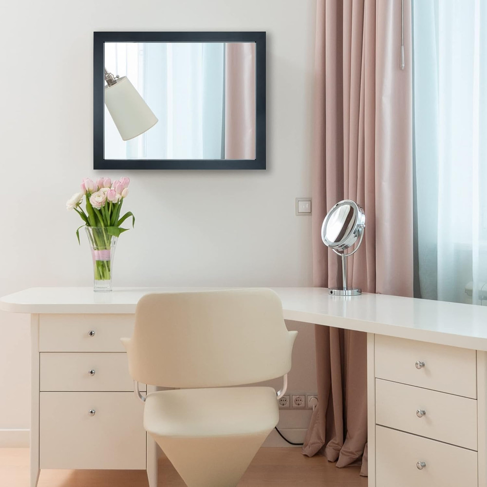 Rectangular Wall Mirror Framed Wall Mirror 16” X 20” for Bathroom, Living Room,