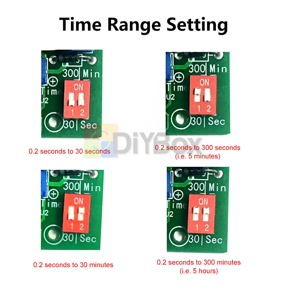 Adjustable Timer Control Relay Module Turn Off Delay Switch Board ForExhaust Fan