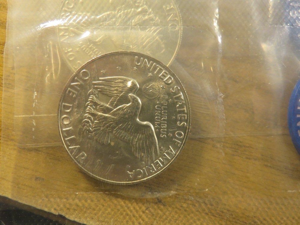 1974 Ike Silver Dollars 40% Silver all unc.