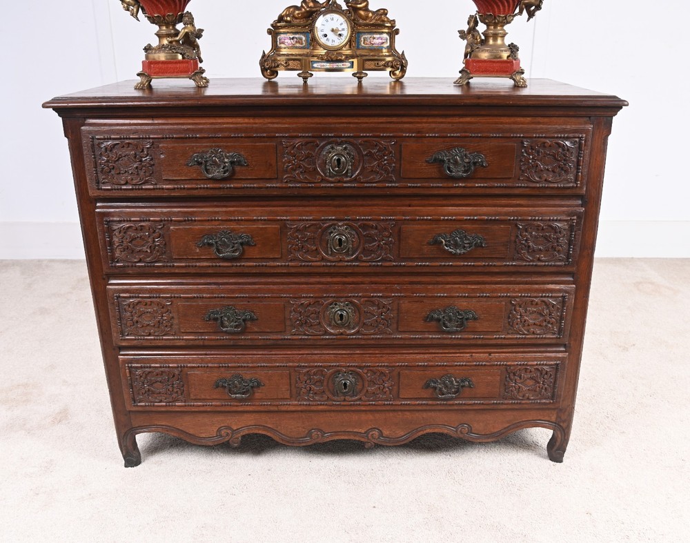 French Provincial Normandy Commode 1780 Oak Chest Drawers