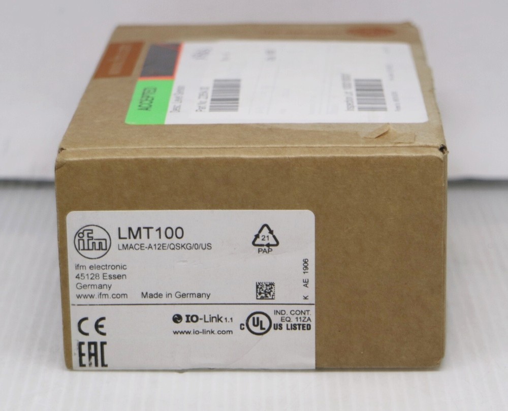 IFM LMT100 Level Sensor LMACE-A12E/QSKG/0/US