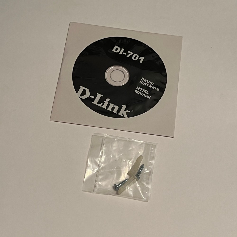 D-Link DI-701 Cable/DSL Internet Sharing Router: Has all components and docs