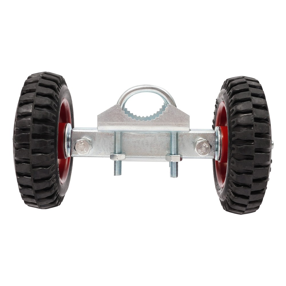 6'' Heavy-Duty Gate Rollers with Rubber Wheels - 2 Pack for Smooth Operation