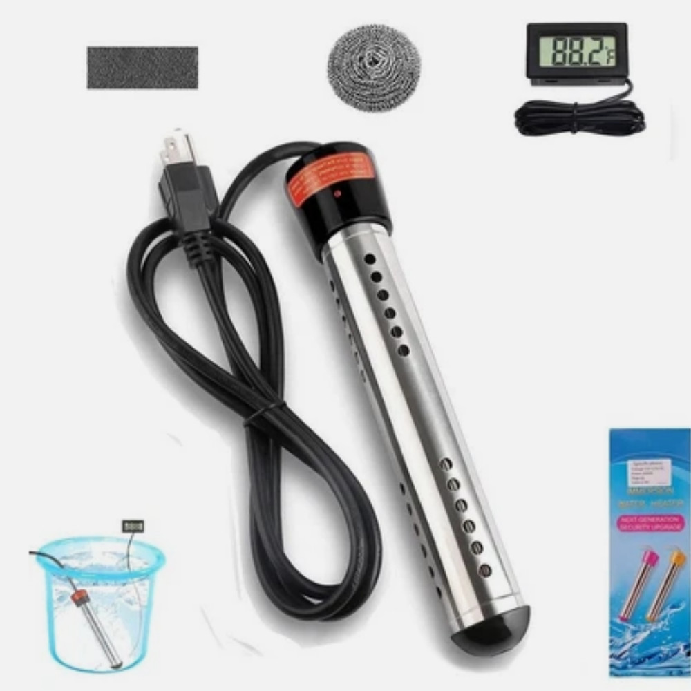 2000W Immersion Heater, Portable Electric Water Heater Fast Heating for Buckets