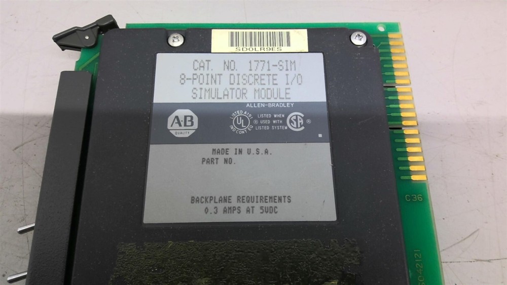 Allen-Bradley 1771-SIM Discrete I/O Simulator Module