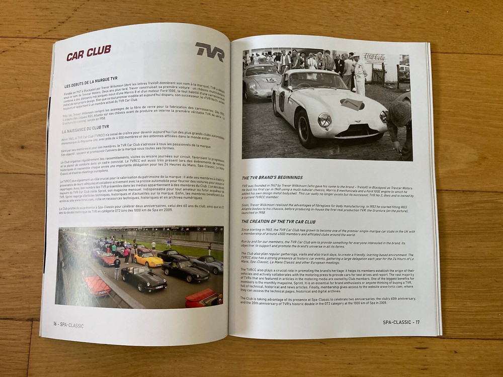 Spa Classic 2025 Peter Auto Official Programme - Mint