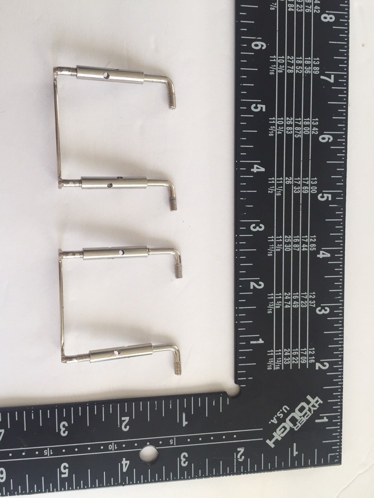 Durable 2Pcs  4/4 Size Violin Replacement Chin Rest Clamp Screws Silver